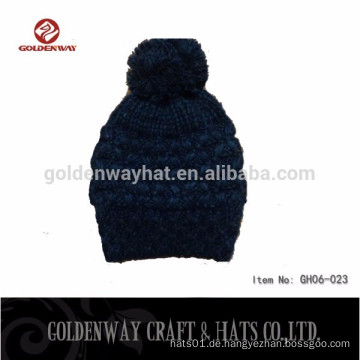 Großhandel schwarze billig gestrickte Winter Hüte